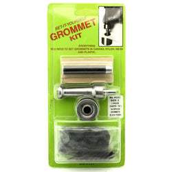 C.S. Osborne Set-It-Yourself Grommet Kit K233-3, 7/16" Hole, W/ Black Grommets
