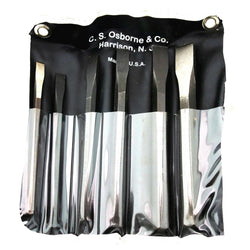C.S. Osborne Cold Chisel Set #K-325 6-Piece Popular Size Made In USA