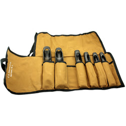 C.S. Osborne 6 Large Size Belt Punch Set #K-245-L Round Hole, Made In USA