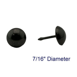 C.S. Osborne 100 Pcs 7/16" Diameter Black Nickel Nail #7140-BN Upholstery Tacks