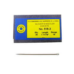 C.S. Osborne Pack Of 25 Glover's Needles #518 (518-3) Size 3 Made In USA