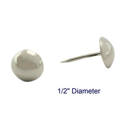 C.S. Osborne 100 Pcs 1/2" Nickel Plated Nails #6960-NP Decorative Tacks