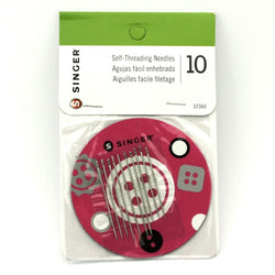 Singer Self-Threading Hand Sewing Needles With Magnetic Holder