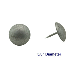 C.S. Osborne 50 Pcs 5/8" Diameter Zinc Plated Matte Pewter Nail #6986-ZPM Tacks