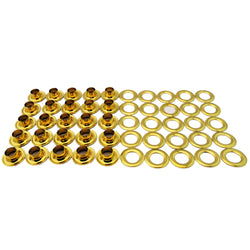 C.S. Osborne 25 Sets Brass Grommets & Plain Washers #G1-4 (1/2" Hole)