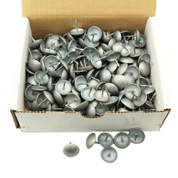 C.S. Osborne 250 Pcs 1" Dia Zinc Plated Matte Pewter Nails #6988-ZPM Tacks