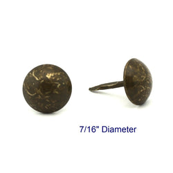 C.S. Osborne 100 Pcs 7/16" Old Gold Speckled Decorative Nail #7110-OGS Tacks