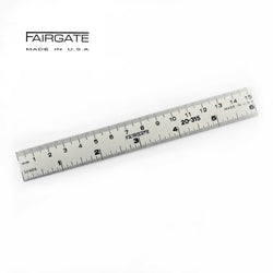 Fairgate 6" / 15cm Aluminum English / Metric Ruler 20-315