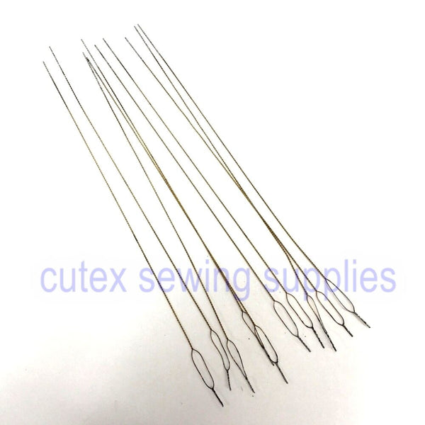 Pack of 12 Overlock Serger Looper & Needle Threading Wires / Threaders ...