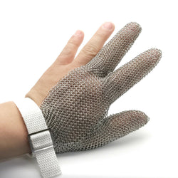 Chainex Stainless Steel Protective Mesh Glove - 3 finger Reversible - USA Made