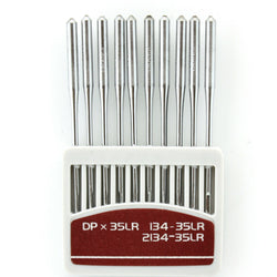 10 Pk. Orange 134-35LR, DPX35LR, 2134-35LR Leather Point Sewing Machine Needles