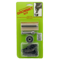 C.S. Osborne Set-It-Yourself Grommet Kit K233-1, 9/32" Hole, W/ Black Grommets