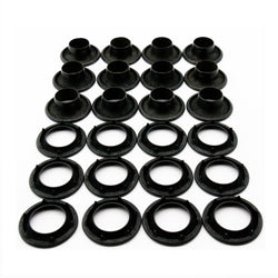 C.S. Osborne 12 Sets Dull Black Grommets & Spur Washers #B2-2 (7/16" Hole)