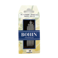 Bohin Sharps Big Eye Sewing Needles Size 3/9 Assorted