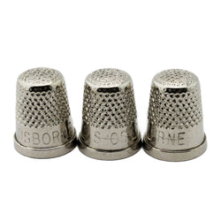C.S. Osborne 3 Pk. Closed End Thimbles #511 Size 13 (51/64") Made In USA