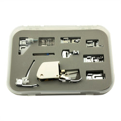 9 Pc Presser Foot + Twin Needle Set For Home Sewing Machines