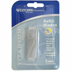 Westcott #11 Hobby Knife Refill Blades 5Pk