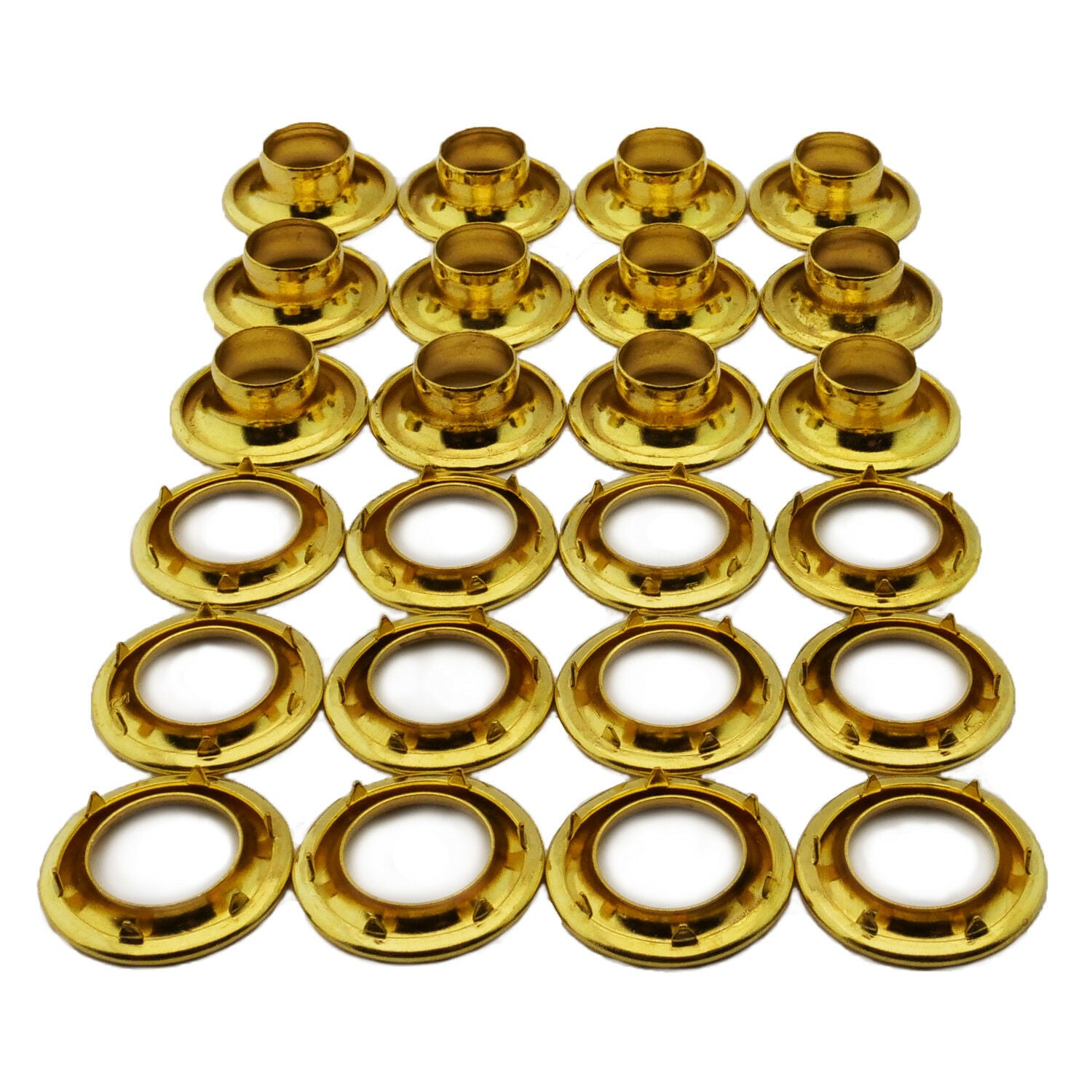 C.S. Osborne 12 Sets Brass Grommets & Spur Washers G24 (9/16" Hole) Cutex Sewing Supplies