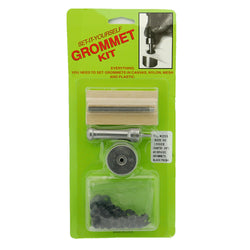 C.S. Osborne Set-It-Yourself Grommet Kit K233-00, 3/16" Hole, W/ Black Grommets