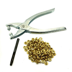 C.S. Osborne Grommet Setting Kit #K257-00 w/ Brass Size 00 (3/16") Grommets