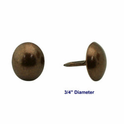 C.S. Osborne 250 Pcs 3/4" Diameter Antique Oxidized Nail #6992-AO Tacks