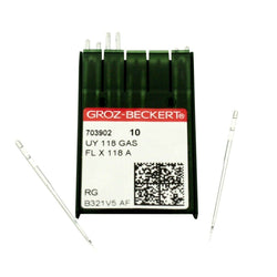 100 Groz-Beckert UY118GAS FLX118A Flat Seamer Sewing Machine Needles