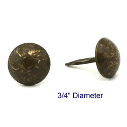 C.S. Osborne 250 Pcs 3/4" Diameter Old Gold Speckled Nail #7112-OSG Tacks