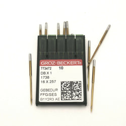 10 Pk. Groz-Beckert DBX1 16X257 Gebedur Titanium Ball Point (FFG/SES) Needles