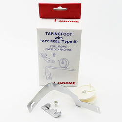 Taping Foot With Tape Reel (Type B) #200204208 For Janome Overlock Sergers