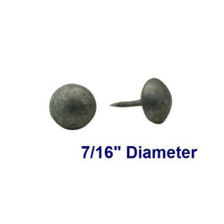 C.S. Osborne 100 Pcs 7/16" Dia. Zinc Plated Matte Pewter Nail #6980-ZPM Tacks
