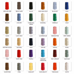 Maxi-Lock Serger Stretch Thread - 2000 Yard Cone - Pick Color