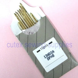 10 Organ Titanium 134DIA DPX8 Leather Sewing Needles For Industrial Machines