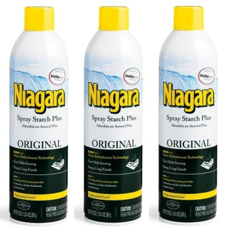 3 Pk. Niagara Original Spray Starch Plus 20 Oz. Spray Can - Cutex Sewing  Supplies
