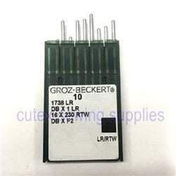 10 Pk. Groz-Beckert 16X257LR DBX1LR DBXF2 Leather Point (LR/RTW) Sewing Needles