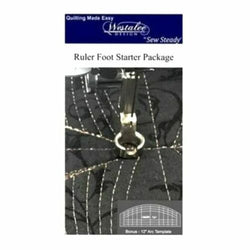 Westalee Design Ruler Foot Starter Kit W/Template, Medium Shank