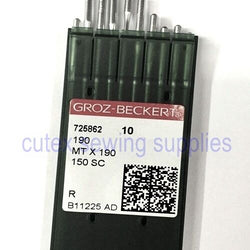 10 Groz-Beckert 190, MTX190, SY7555, 150SC Industrial Sewing Machine Needles