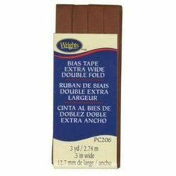 Wrights 1/2" Extra Wide Double Fold Bias Tape 3-Yards Pick Color PC206